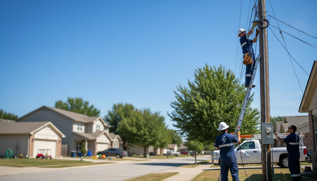 Residential electrician providing installation services in Hestand, KY